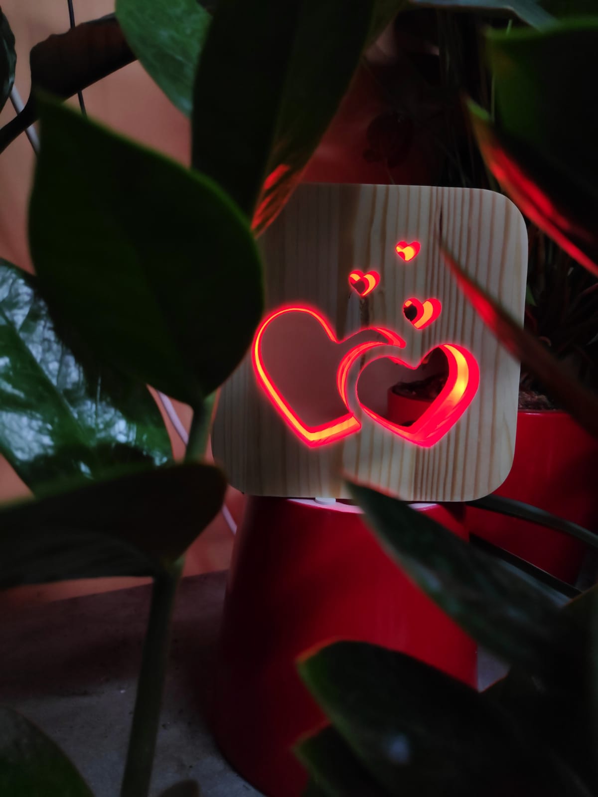 מנורת לד לבבות מאוהבים♥